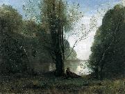 Jean-Baptiste-Camille Corot The Solitude Spain oil painting artist